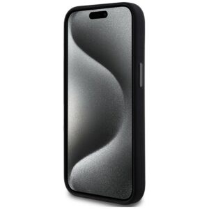 DKNY DKHMP14SSMCHLK Apple iPhone 14   15   13 6.1" juodos spalvos kietas dėklas Liquid Silicone Small Metal Logo MagSafe - Image 5