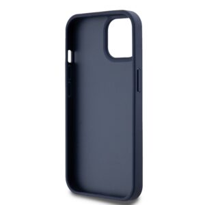 DKNY DKHCP15SPRTHSLB Apple iPhone 15 14 13 6.1 inch blue kietas dėklas Leather Mono Stripe & Metal Logo - Image 7