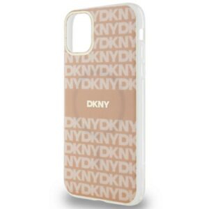 DKNY DKHMN61HRHSEP Apple iPhone 11 Xr 6.1 inch rožinės spalvos kietas dėklas IML Mono & Stripe MagSafe - Image 6