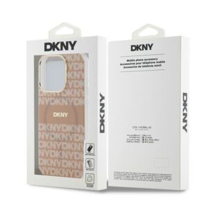 DKNY DKHMP13XHRHSEP Apple iPhone 13 Pro Max 6.7 inch rožinės spalvos kietas dėklas IML Mono & Stripe MagSafe - Image 8