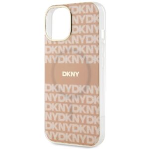 DKNY DKHMP14SHRHSEP Apple iPhone 14 15 13 6.1 inch rožinės spalvos kietas dėklas IML Mono & Stripe MagSafe - Image 6