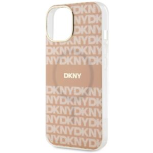DKNY DKHMP15SHRHSEP Apple iPhone 15   14   13 6.1 inch rožinės spalvos kietas dėklas IML Mono & Stripe MagSafe - Image 6