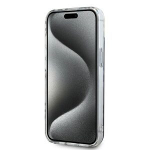 DKNY DKHCP15SHDLCEK Apple iPhone 15 14 13 6.1 inch juodos spalvos kietas dėklas IML Checkered Mono Pattern - Image 5