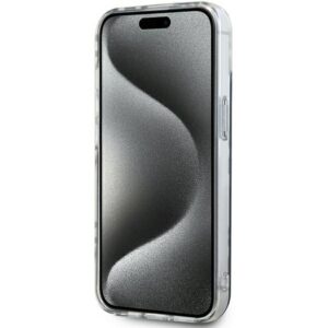 DKNY DKHCP15MHDLCEK Apple iPhone 15 Plus 14 Plus 6.7 inch juodos spalvos kietas dėklas IML Checkered Mono Pattern - Image 5