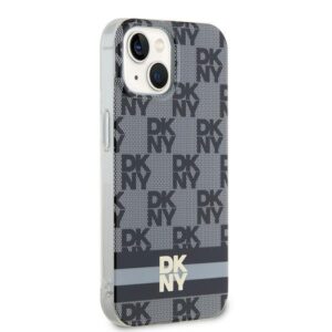 DKNY DKHMP14SHCPTSK Apple iPhone 14 15 13 6.1 inch juodos spalvos kietas dėklas IML Checkered Mono Pattern & Printed - Image 4
