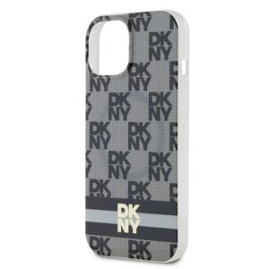 DKNY DKHMP14SHCPTSK Apple iPhone 14 15 13 6.1 inch juodos spalvos kietas dėklas IML Checkered Mono Pattern & Printed - Image 6