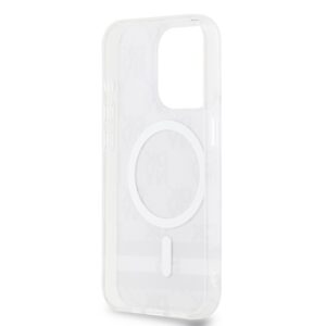 DKNY DKHMP15LHCPTSK Apple iPhone 15 Pro 6.1" juodos spalvos kietas dėklas IML Checkered Mono Pattern & Printed Strip - Image 7