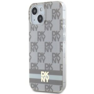 DKNY DKHMP15MHCPTSE Apple iPhone 15 Plus   14 Plus 6.7 inch beige kietas dėklas IML Checkered Mono Pattern & Pr - Image 2