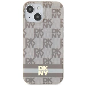 DKNY DKHMP15MHCPTSE Apple iPhone 15 Plus   14 Plus 6.7 inch beige kietas dėklas IML Checkered Mono Pattern & Pr - Image 3