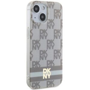DKNY DKHMP15MHCPTSE Apple iPhone 15 Plus   14 Plus 6.7 inch beige kietas dėklas IML Checkered Mono Pattern & Pr - Image 4