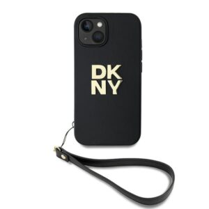DKNY DKHCP15MPBSWSK Apple iPhone 15 Plus 6.7 inch juodos spalvos hardcase with Wrist Strap and Stock Logo - Image 2