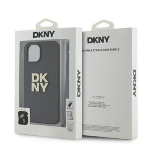 DKNY DKHCP15MPBSWSK Apple iPhone 15 Plus 6.7 inch juodos spalvos hardcase with Wrist Strap and Stock Logo - Image 7