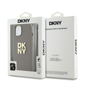 DKNY DKHCP15MPBSWSE Apple iPhone 15 Plus 6.7" beige hardcase with Wrist Strap and Stock Logo - Image 7