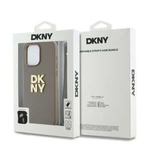 DKNY DKHCP15XPBSWSE Apple iPhone 15 Pro Max 6.7" beige hardcase with Wrist Strap and Stock Logo - Image 7