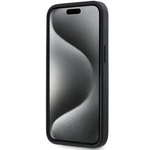 DKNY DKHCP15S3DRPWK Apple iPhone 15   14   13 6.1" juodos spalvos kietas dėklas 3D Rubber Repeat Pattern - Image 5