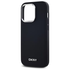 DKNY DKHMP14LPSCMCLK Apple iPhone 14 Pro 6.1" juodos spalvos kietas dėklas Plain Logo MagSafe - Image 6