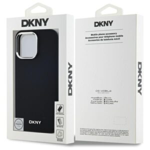 DKNY DKHMP14XPSCMCLK Apple iPhone 14 Pro Max 6.7" juodos spalvos kietas dėklas Plain Logo MagSafe - Image 8