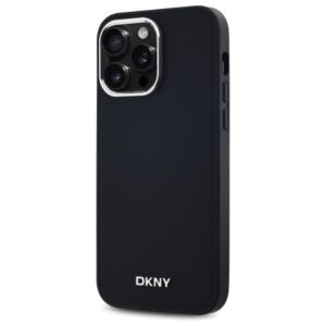 DKNY DKHMP14XPSCMCLK Apple iPhone 14 Pro Max 6.7" juodos spalvos kietas dėklas Plain Logo MagSafe - Image 2