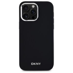 DKNY DKHMP14XPSCMCLK Apple iPhone 14 Pro Max 6.7" juodos spalvos kietas dėklas Plain Logo MagSafe - Image 3
