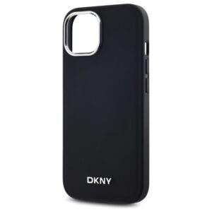 DKNY DKHMP15MPSCMCLK Apple iPhone 15 Plus 6.7" czarny juodos spalvos kietas dėklas Plain Logo MagSafe - Image 6