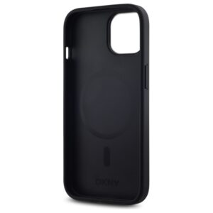 DKNY DKHMP15MPSCMCLK Apple iPhone 15 Plus 6.7" czarny juodos spalvos kietas dėklas Plain Logo MagSafe - Image 7
