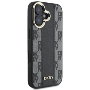 DKNY DKHMP16SPCPVSLK Apple iPhone 16 6.1" juodos spalvos kietas dėklas Checkered Pattern Magsafe - Image 4