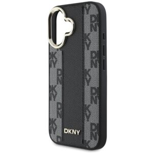 DKNY DKHMP16SPCPVSLK Apple iPhone 16 6.1" juodos spalvos kietas dėklas Checkered Pattern Magsafe - Image 6
