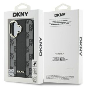DKNY DKHMP16SPCPVSLK Apple iPhone 16 6.1" juodos spalvos kietas dėklas Checkered Pattern Magsafe - Image 8