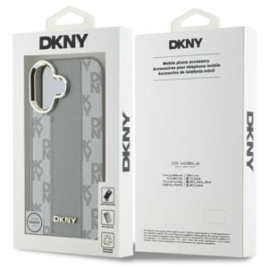 DKNY DKHMP16SPCPVSLE Apple iPhone 16 6.1" beige kietas dėklas Checkered Pattern Magsafe - Image 8