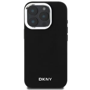 DKNY DKHMP16XPSCMCLK Apple iPhone 16 Pro Max 6.9" juodos spalvos kietas dėklas Plain Silver Logo MagSafe - Image 3
