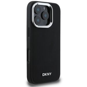 DKNY DKHMP16XPSCMCLK Apple iPhone 16 Pro Max 6.9" juodos spalvos kietas dėklas Plain Silver Logo MagSafe - Image 4