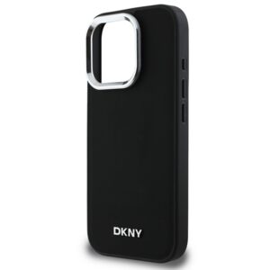 DKNY DKHMP16XPSCMCLK Apple iPhone 16 Pro Max 6.9" juodos spalvos kietas dėklas Plain Silver Logo MagSafe - Image 6
