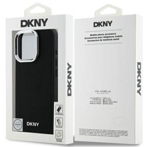 DKNY DKHMP16XPSCMCLK Apple iPhone 16 Pro Max 6.9" juodos spalvos kietas dėklas Plain Silver Logo MagSafe - Image 8