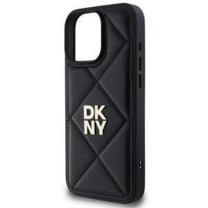 DKNY DKHCP16LPQDSLK Apple iPhone 16 Pro 6.3" juodos spalvos Quilted Stack Logo - Image 6