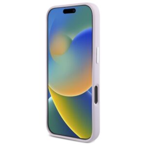 DKNY DKHMP16XSMCHLP Apple iPhone 16 Pro Max 6.9" rožinės spalvos kietas dėklas Liquid Silicone Small Metal Logo - Image 5