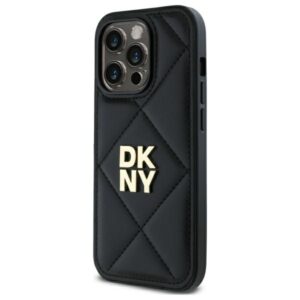 DKNY DKHCP14XPQDSLK Apple iPhone 14 Pro Max 6.7" juodos spalvos Quilted Stack Logo - Image 2