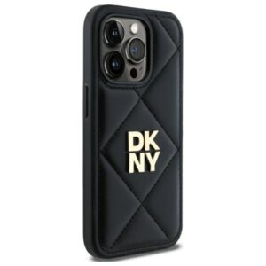 DKNY DKHCP14XPQDSLK Apple iPhone 14 Pro Max 6.7" juodos spalvos Quilted Stack Logo - Image 4