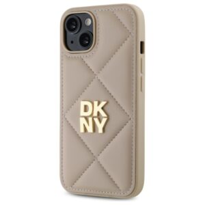DKNY DKHCP14SPQDSLE Apple iPhone 14 6.1" beige Quilted Stack Logo - Image 2