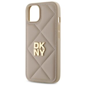 DKNY DKHCP14SPQDSLE Apple iPhone 14 6.1" beige Quilted Stack Logo - Image 6
