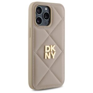 DKNY DKHCP14XPQDSLE Apple iPhone 14 Pro Max 6.7" beige Quilted Stack Logo - Image 4