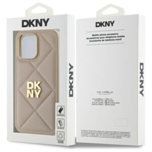 DKNY DKHCP14XPQDSLE Apple iPhone 14 Pro Max 6.7" beige Quilted Stack Logo - Image 8