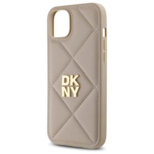 DKNY DKHCP15MPQDSLE Apple iPhone 15 Plus 6.7" beige Quilted Stack Logo - Image 6