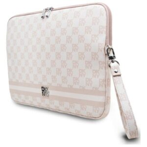 DKNY Dėklas kompiuteriui DKCS14PVSHLP 14" rožinės spalvos Checkeraudonos spalvos Pattern Printed Stripes - Image 2