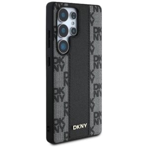 Dėklas DKNY Leather Checkered Pattern MagSafe Samsung Galaxy S25 Ultra juodos spalvos - Image 4