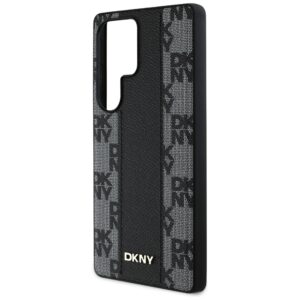 Dėklas DKNY Leather Checkered Pattern MagSafe Samsung Galaxy S25 Ultra juodos spalvos - Image 6