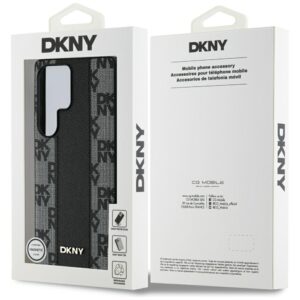 Dėklas DKNY Leather Checkered Pattern MagSafe Samsung Galaxy S25 Ultra juodos spalvos - Image 8