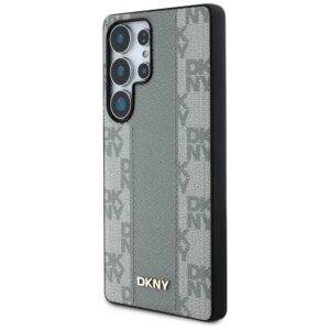 Dėklas DKNY Leather Checkered Pattern MagSafe Samsung Galaxy S25 Ultra taupe - Image 2