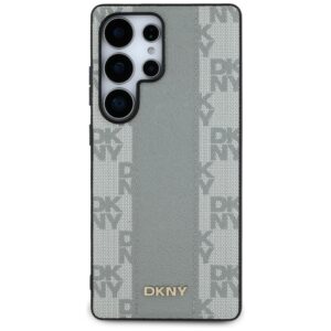 Dėklas DKNY Leather Checkered Pattern MagSafe Samsung Galaxy S25 Ultra taupe - Image 3