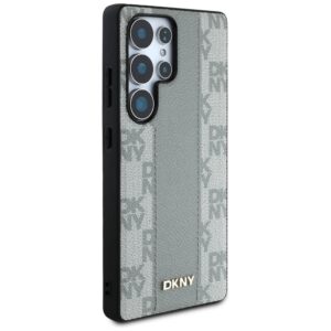 Dėklas DKNY Leather Checkered Pattern MagSafe Samsung Galaxy S25 Ultra taupe - Image 4
