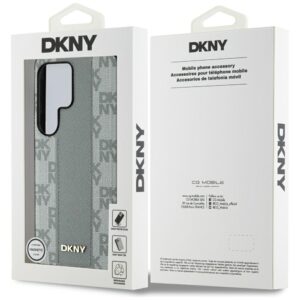 Dėklas DKNY Leather Checkered Pattern MagSafe Samsung Galaxy S25 Ultra taupe - Image 8